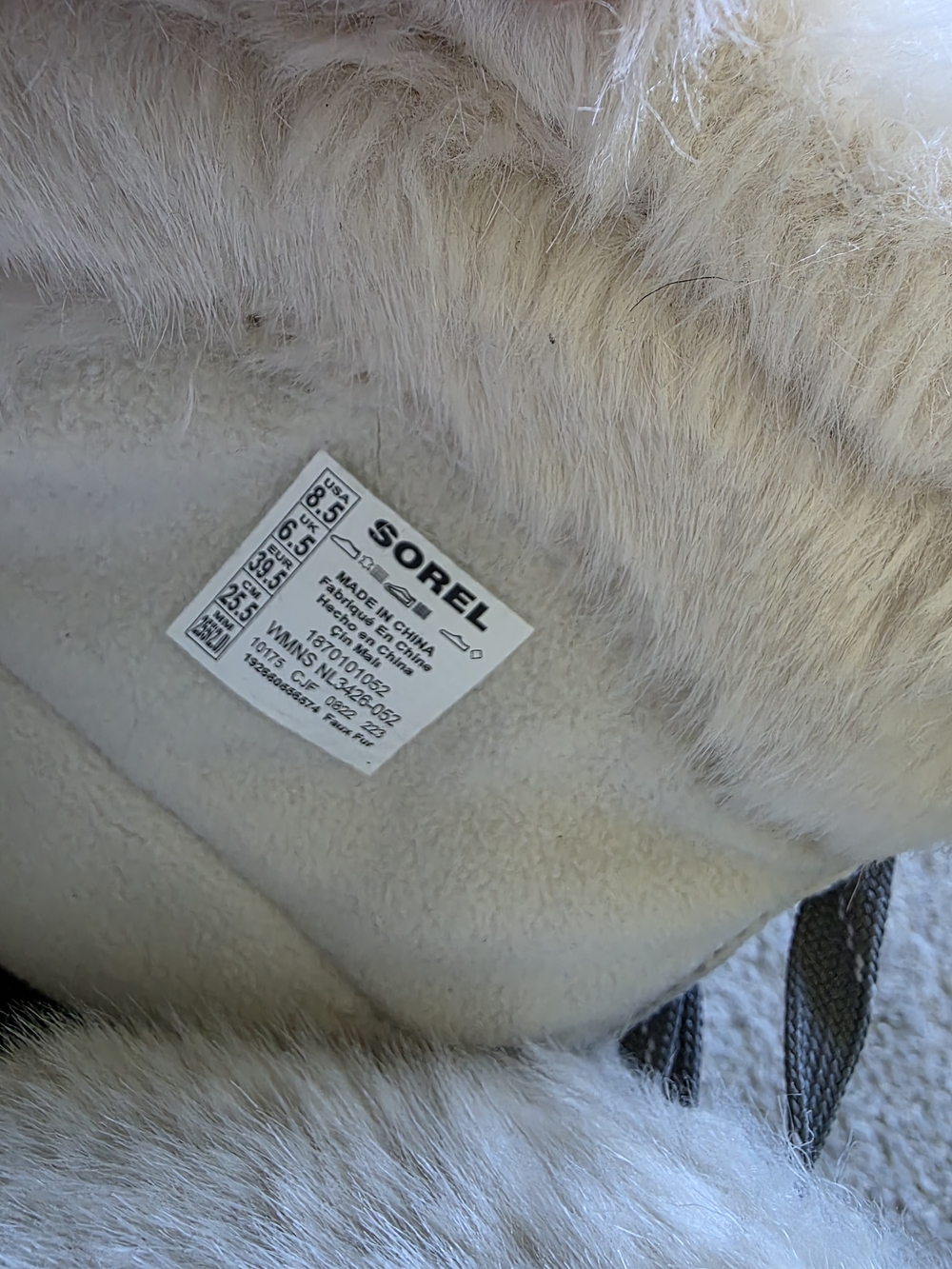 Sorel Gray Lace-Up Faux Fur Winter Boots with Lug Sole - Picture 5 of 7